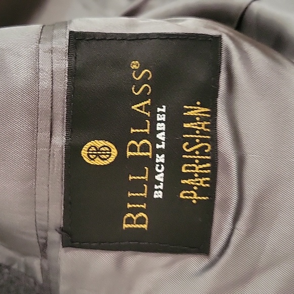 MENS BILL BLASS 44L BLAZER CAMEL HAIR GRAY RETRO - Picture 3 of 7